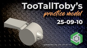 Onshape Speedmodeling Too Tall Toby Practice Model 25-09-10