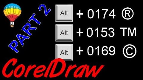 Corel Draw Tips & Tricks Insert Trademarks and more PART 2