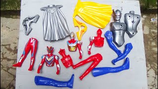 Merakit Mainan Ultraman Zero,  Ultraman Dyna, Ultraman Victory
