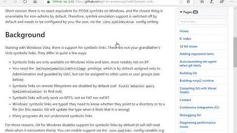 Git-Bash Windows and Symlinks