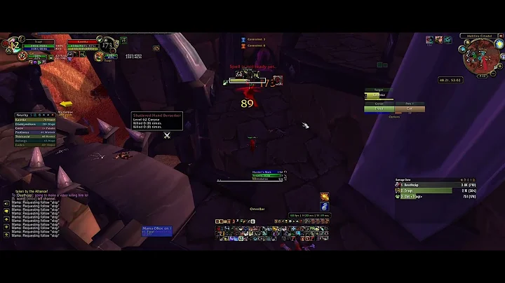 Noob alliance 70 rogue vs my 61 hunter lol.