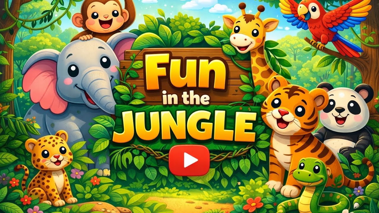 Fun in the Jungle 🐯🌴 | Kids Adventure Learning with Cute Animals