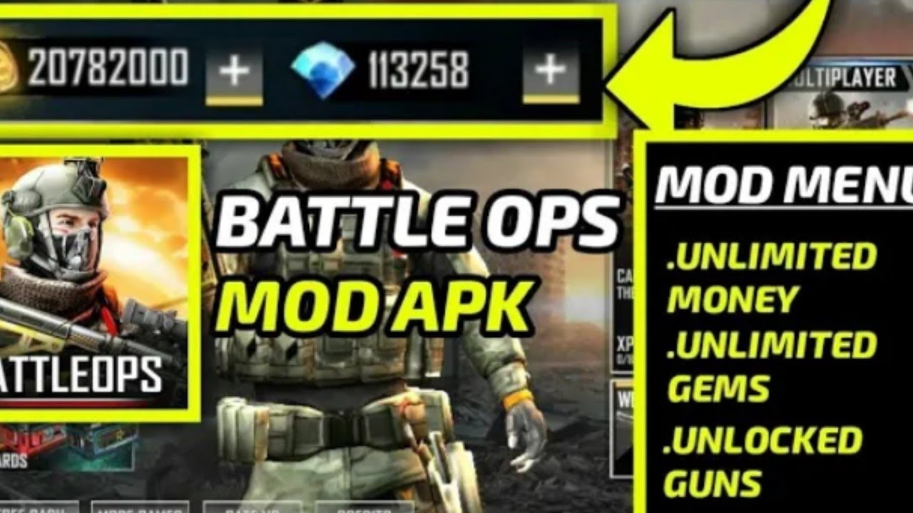 BATTLE OPS UNLIMITED MONEY UNLIMITED GEMS MOD APK YouTube