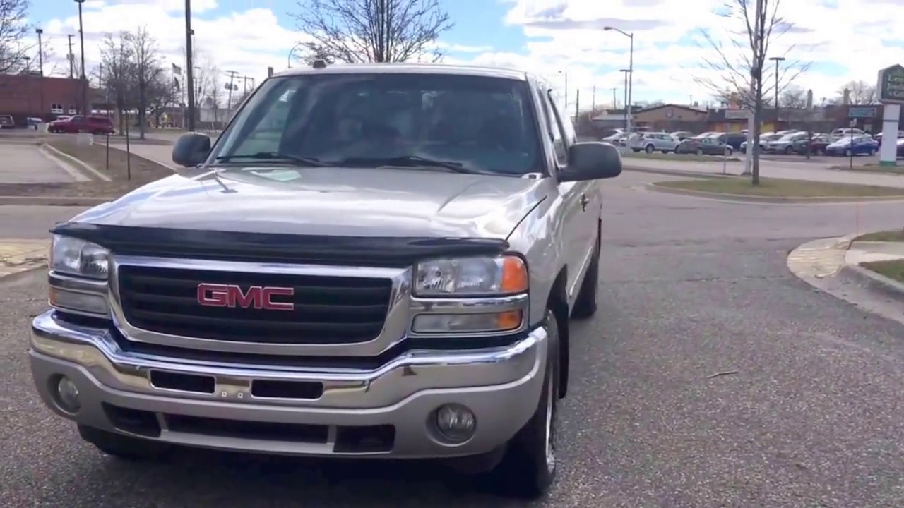 2005 GMC Sierra 8 foot bed long bed 4x4 7950 at Jeff Benson Car