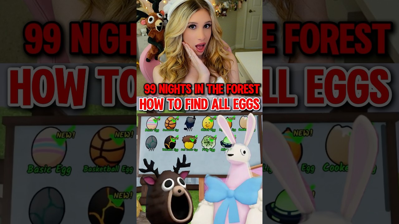 How To FIND “ALL EGGS” in 99 NIGHTS IN THE FOREST on ROBLOX! 🥚🌳🐰