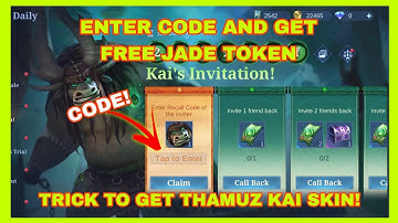 KAI INVITATION ENTER CODE! GUARANTEED FREE THAMUZ KAI! MLBB X KUNG FU PANDA EVENT