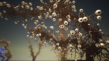 BioGrowth Unreal Engine Test1: spline tree with eyes looking vs player