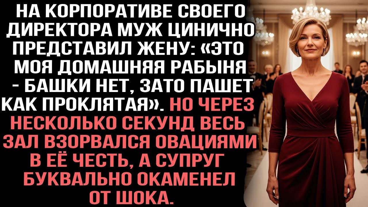Муж назвал жену «домашней paбыней без мозгов». А через секунду зал взорвался овациями в её честь.