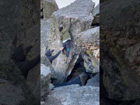 Beta Video for climb World Famous Pow Wow v8, Lincoln Lake
