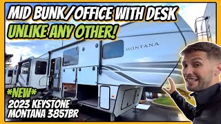 2023 Keystone Montana 3857BR | NEW Office/Mid Bunk UNLIKE Any Other!