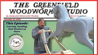 Power Carving, Sanding, Bow Rockers and MORE. Rocking Horse Shop Plan 109 & 109a