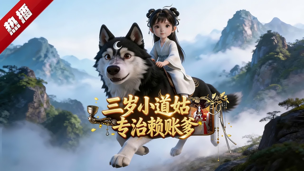 MULTI SUB《三歲小道姑，專治賴帳爹》三歲半的玄學小天才，騎著二哈下山拿著算盤硬核“討債”。三個互相看不順眼的大佬爹，為了爭奪撫養權，從朝堂打到江湖！ #AI #漫劇 #動漫 #無盡動漫社