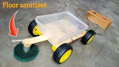 How to make Floor sanitizer machine | Floor cleaning machine remote controlled