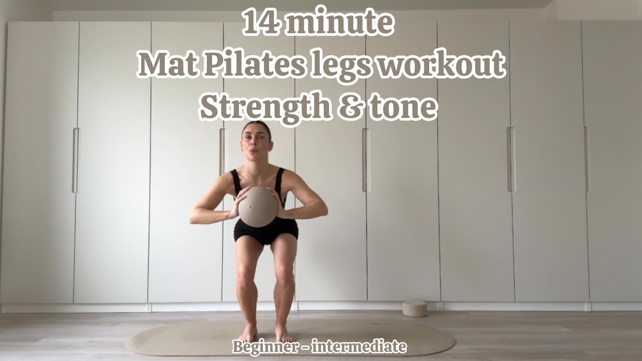 14 MINUTE ⏱️ MAT PILATES - LEGS - STRENGTHEN & TONE WORKOUT - beginner - intermediate 