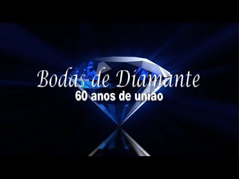 Convite Animado BODAS DE DIAMANTE - 60 ANOS DE UNIÃO Convite Virtual -  YouTube