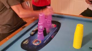 West Viriginia Cup Stacking except its just Nick getting mad