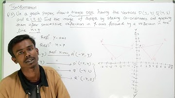 Transformation | Reflection on Y-Axis Followed by Reflection on X=Y | Class 10 Optional Mathematics