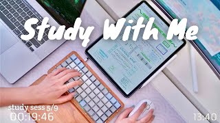 study with me live 📚(not pre-recorded!) 🌞 - pomodoro 13 hr (soft rain & mechanical keyboard sounds) screenshot 3