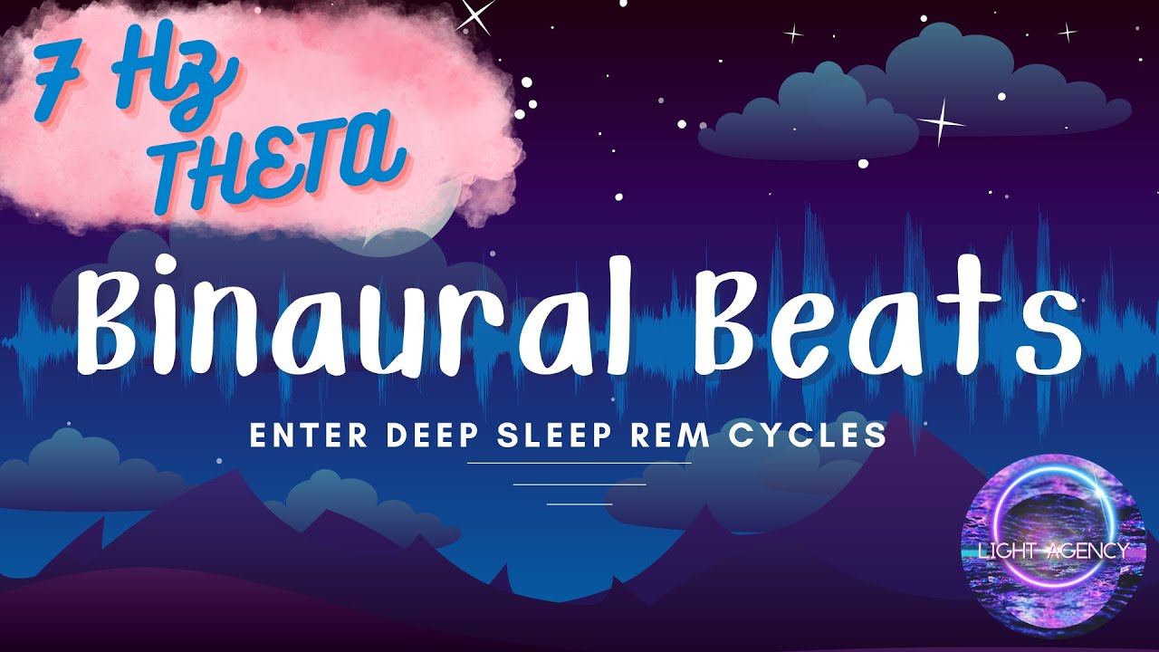 Enter REM Deep Sleep - 7Hz Binaural Beats / Healing Frequency Sounds # ...