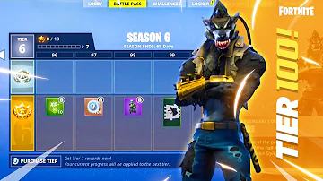 ALL Season 6 Battle Pass Rewards (MAX LEVEL TIER 100!)
