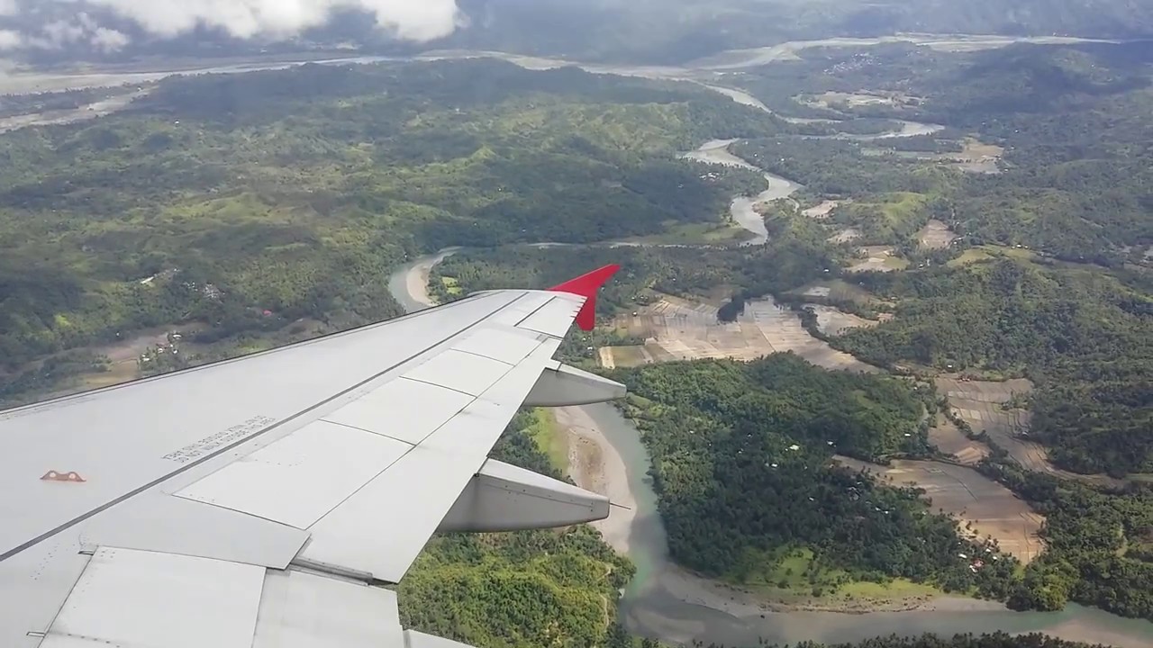 Landing at Kalibo International Airport || great view || rice fields ||