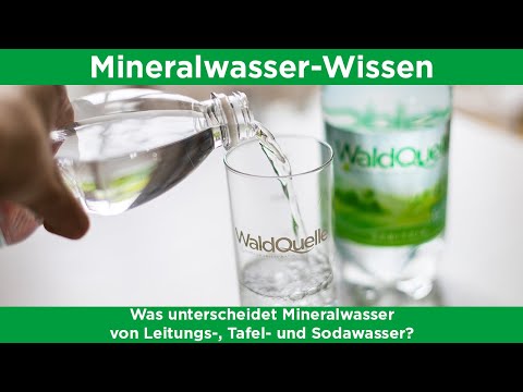 Video: Unterschied Zwischen Mineral- Und Sodawasser