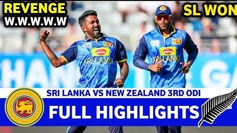 Sri Lanka Vs New Zealand 3rd ODI Full Highlight | Sri Lanka Vs New Zealand 2025