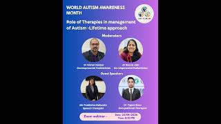 ROLE OF THERAPIES IN AUTISM SPECTRUM DISORDER-A LIFE TIME APPROACH