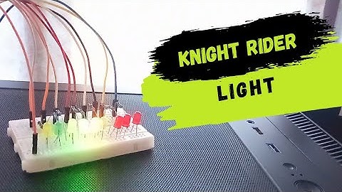 How to Make Knight Rider Light Pattern Using Arduino | LED Chaser Project*