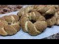 السميط التركي اللذيذ .Simit Bread....والعجينه بالايد ..اتمنى الكل يجرب الطريقه..مطبخ شاي مهيل