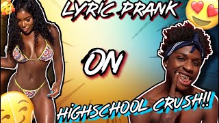 Quando Rondo - “Dripped Out”  | LYRIC PRANK ON HIGH SCHOOL CRUSH!!