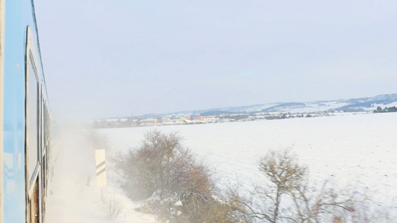 Cestování vlakem v zimě ❄| Náměšť nad Oslavou - Okříšky z okna vlaku | Зима из окна поезда