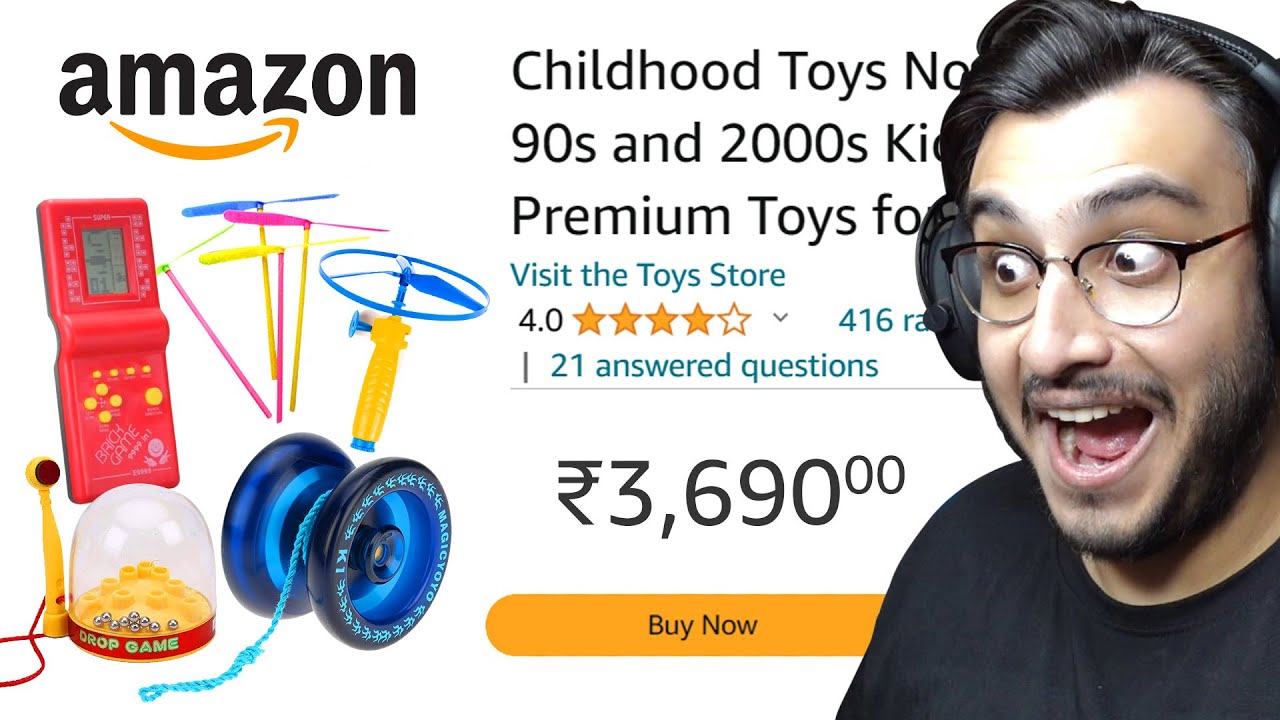 I BOUGHT MY CHILDHOOD TOYS FROM AMAZON YouTube