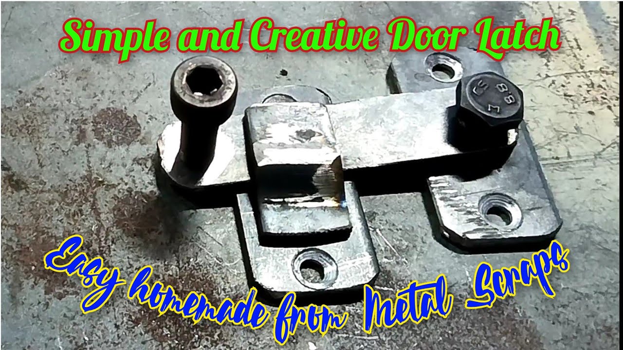 Simpliest but Useful DIY Door latch|Metal Works Creativity||How to make ...