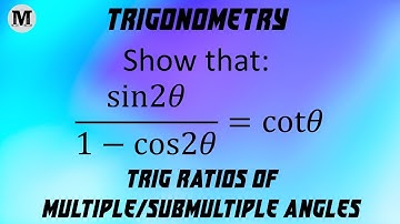 10 | Trigonometry | Trigonometric Ratios Of Multiple And Sub-multiple Angles - Worked Out Problems