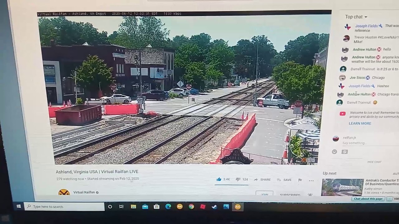 Ashland va rail cam YouTube