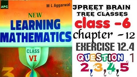 class 6 ml aggarwal #math chapter 12 algebra exercise 12.4 Question 1,question 2, questio 3, q 4 q 5