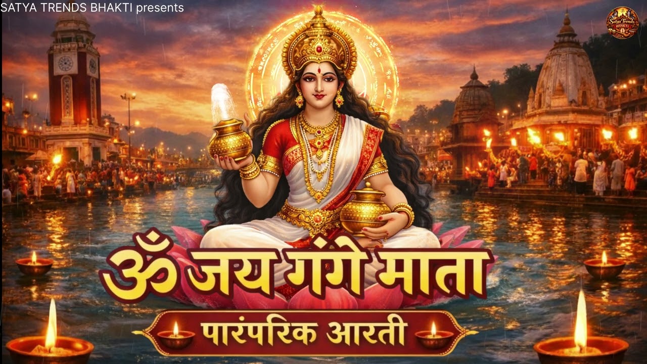 ॐ जय गंगे माता 🙏 | पारंपरिक गंगा आरती | Om Jai Gange Mata | Haridwar Ganga Aarti Bhajan 2026