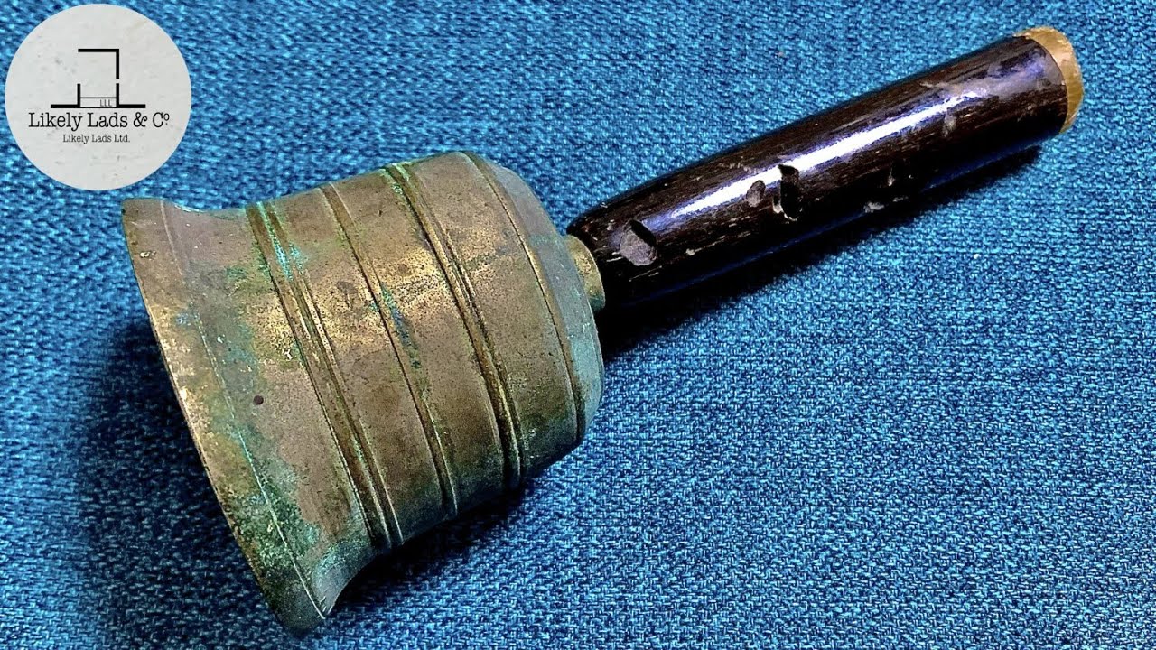 アンティークのベル 鏡面仕上げ 真鍮磨き Restoration Old Bell time lapse ASMR