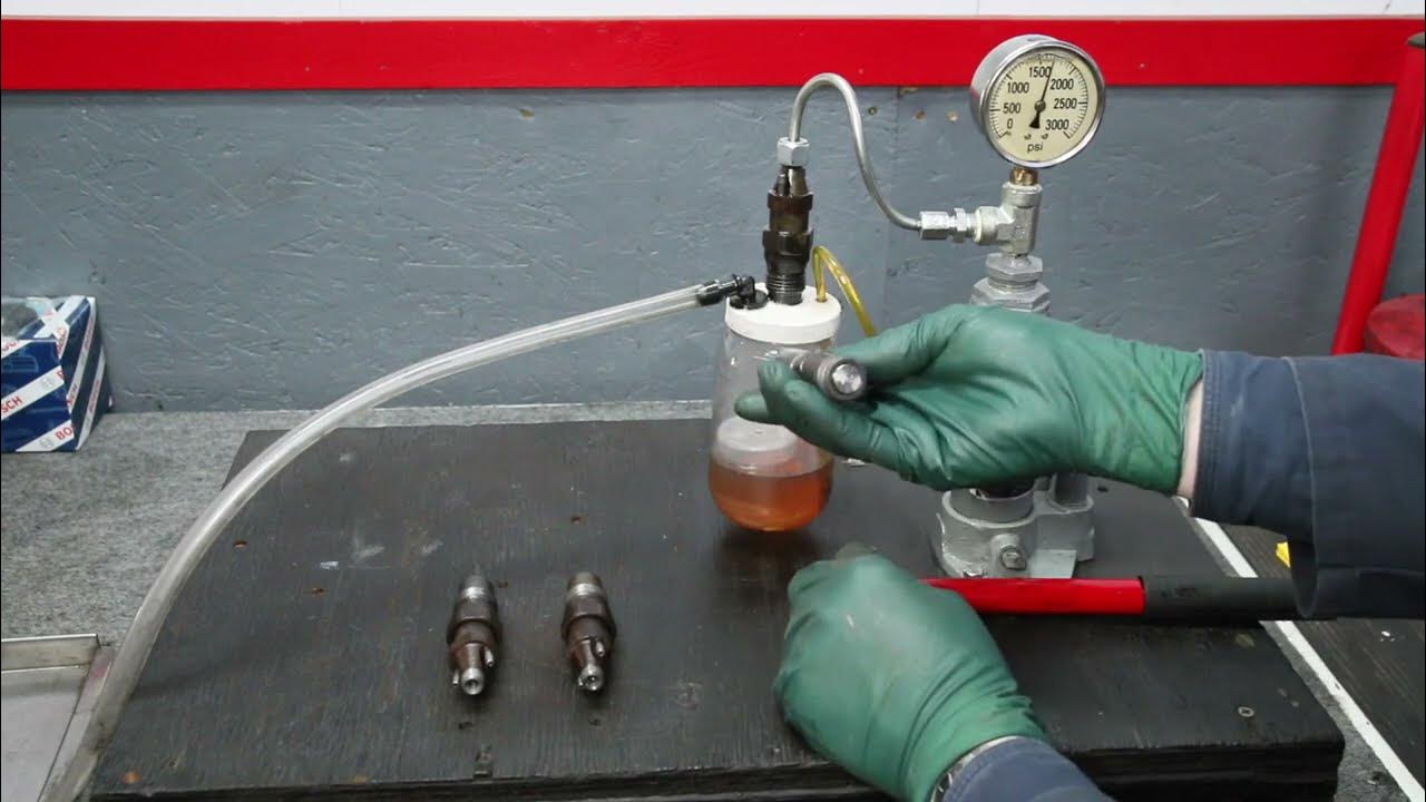 Mercedes OM606 Diesel Engine Fuel Injector Bench Tester YouTube