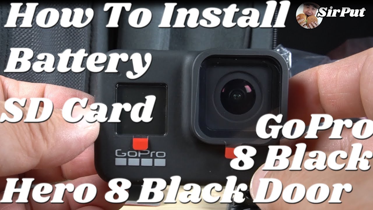 GoPro HERO 8 Black How to Install Battery SD Card Replace Door