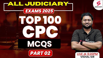 CPC MCQs For All Judiciary Exam | Civil Procedure Code MCQs For Judiciary 2025 | Vishal Sir #2