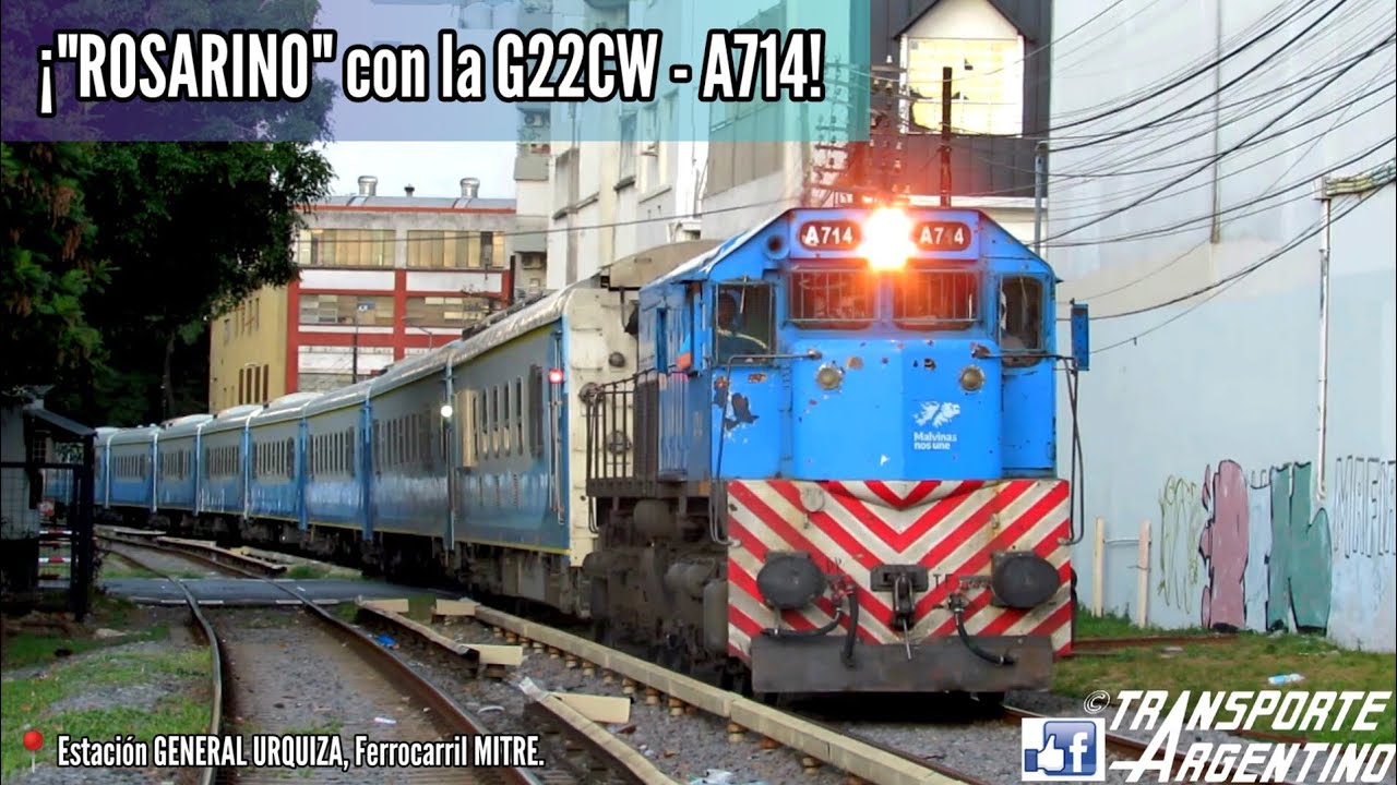 ¡La GRAN GM G22CW - A714 asegurando el Tren N°277 a Rosario Norte, por Villa Urquiza! - 29/01/23