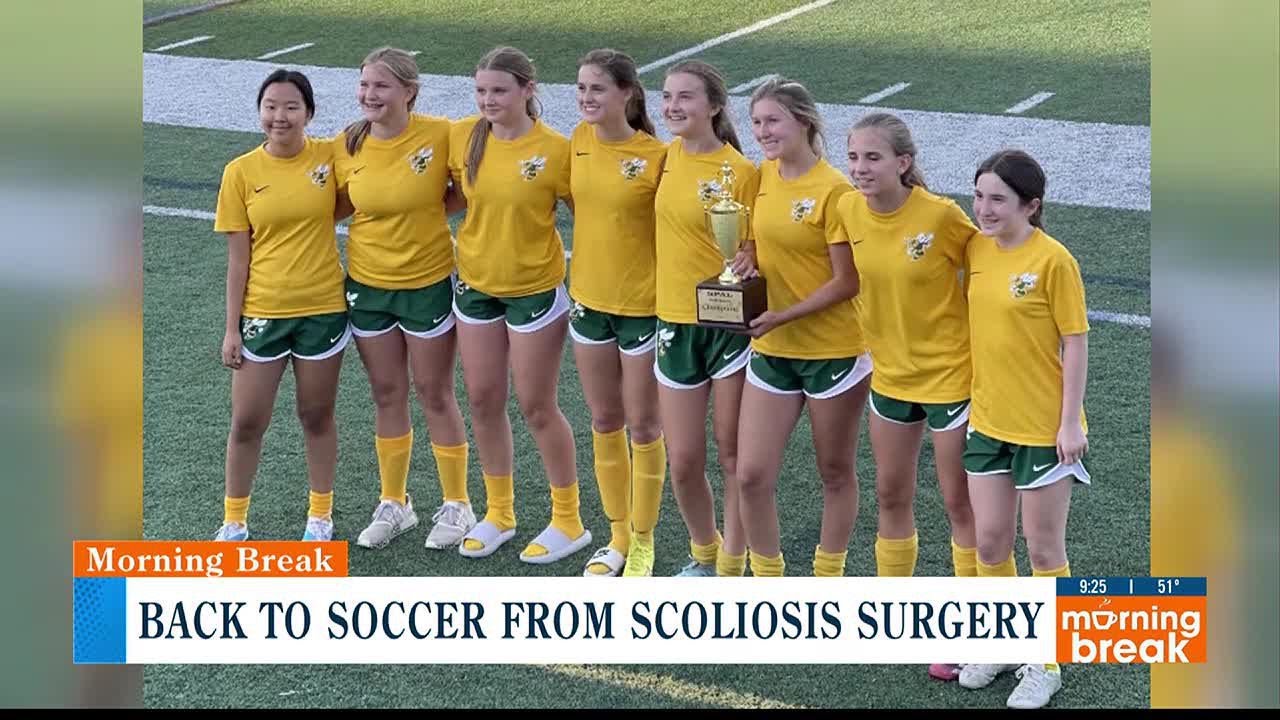 Back to soccer from scoliosis surgery YouTube