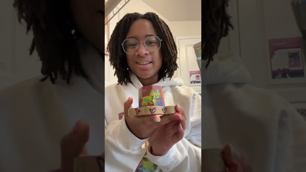 showing a cat plant pot I handpainted! I have also made and painted quite a few others! -Addy