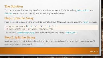 Mastering Array Manipulation in JavaScript: Joining Consecutive Integers