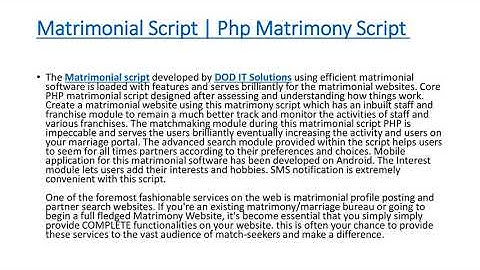 Matrimonial Clone Script - DOD IT Solutions