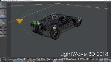 LightWave 3D 2018: Remote Control Car Plane scene rendered