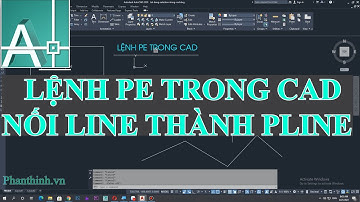 Lệnh Pe trong cad, hướng dẫn lệnh nối line thanh polyline trong autocad