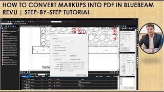 How to Convert Markups into PDF in Bluebeam Revu | Step-by-Step Tutorial